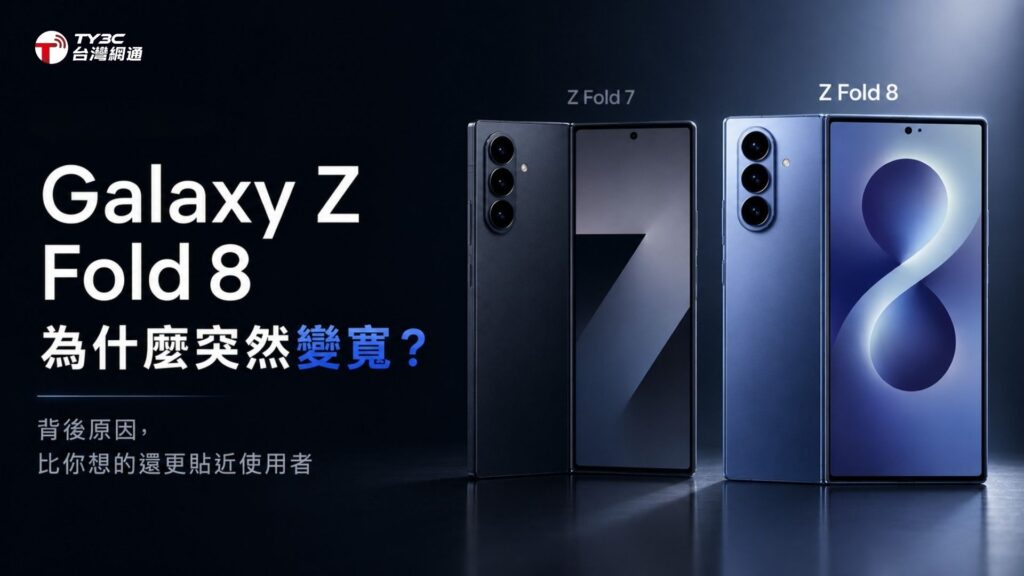 Galaxy Z Fold 8 為什麼突然變寬？背後原因，比你想的還更貼近使用者