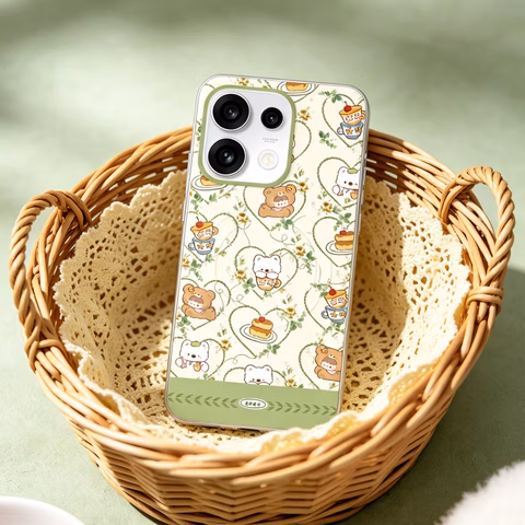 OPPO 原廠 Reno16 肉肉醬 復古假日花園野餐磁吸保護殼