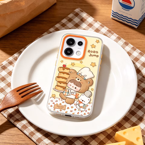 OPPO 原廠 Reno16 肉肉醬 鬆餅小熊磁吸保護殼